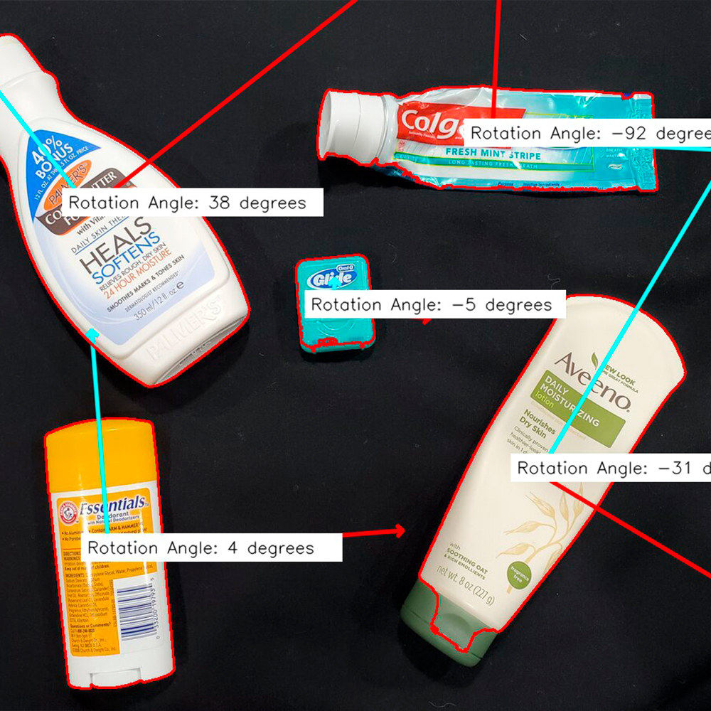 Поиск изделий на конвейере и передача координат роботу